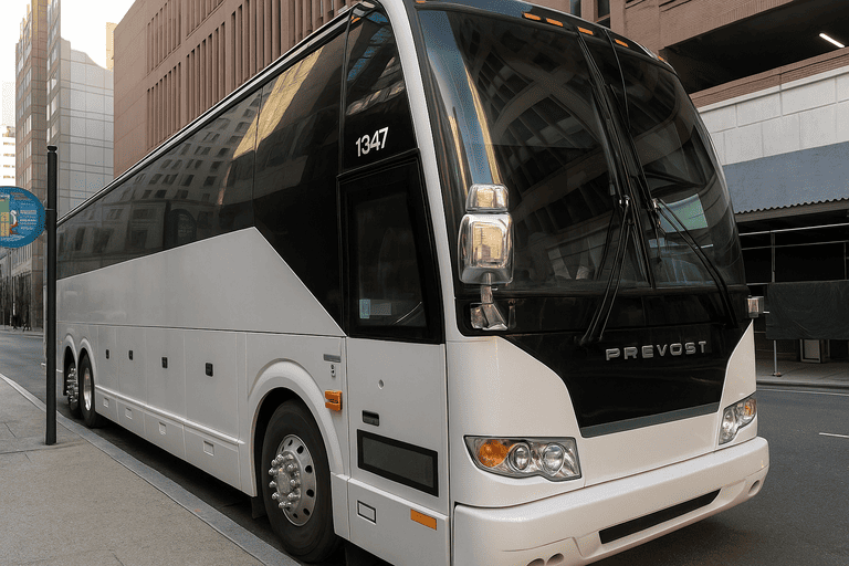 a Norwalk Coach Bus Service coach bus