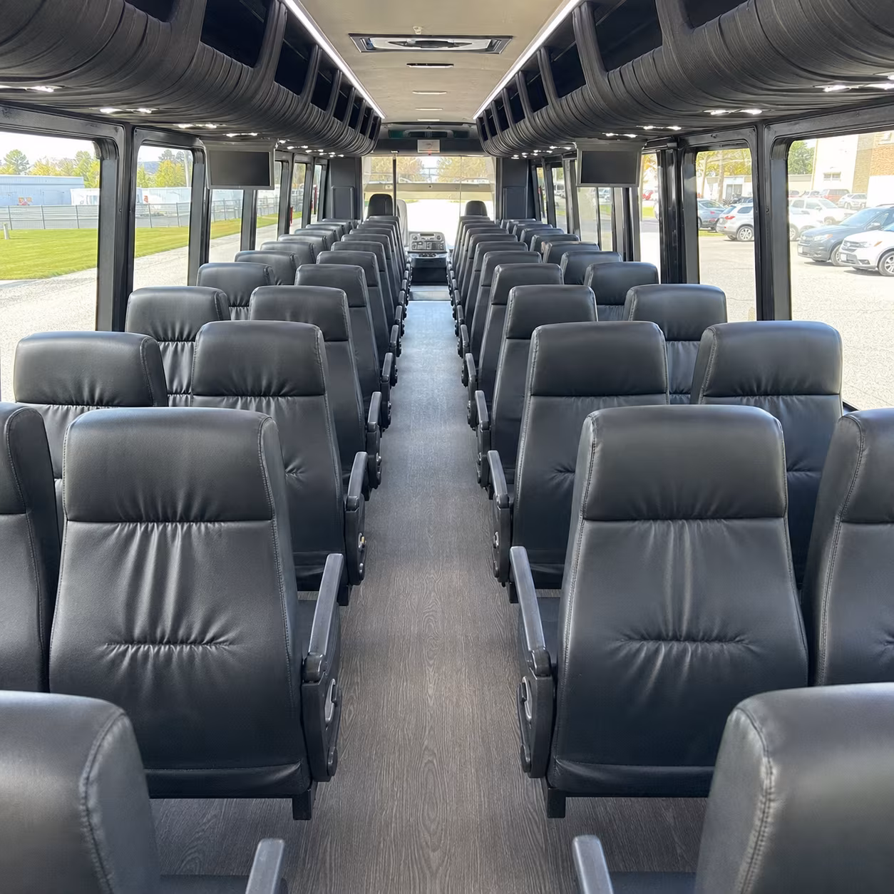 charter buses for larger norwalk wedding weekends and multi day events