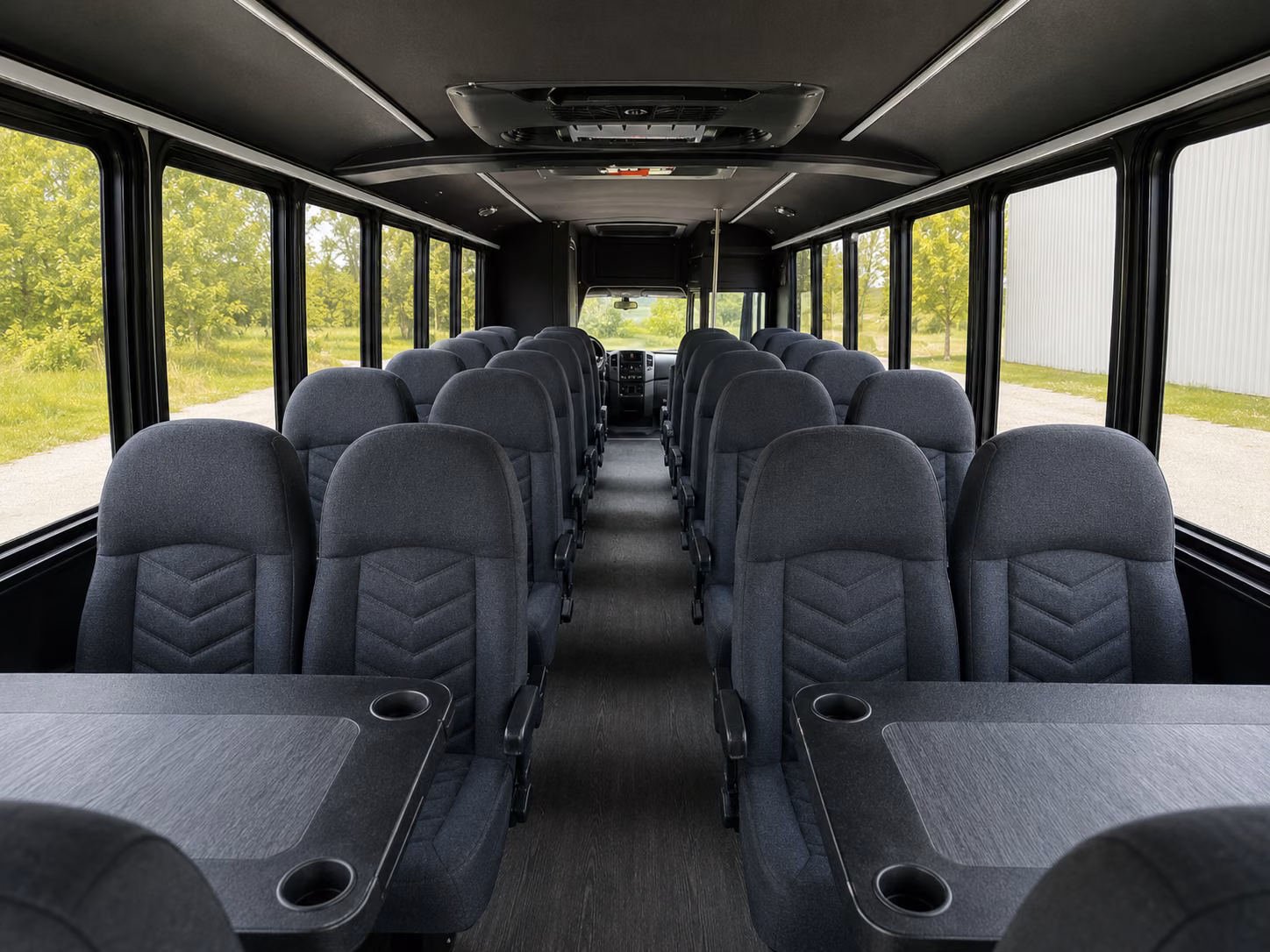 norwalk 15 passenger minibus inside