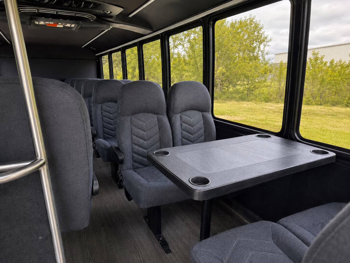 norwalk 18 passenger minibus inside