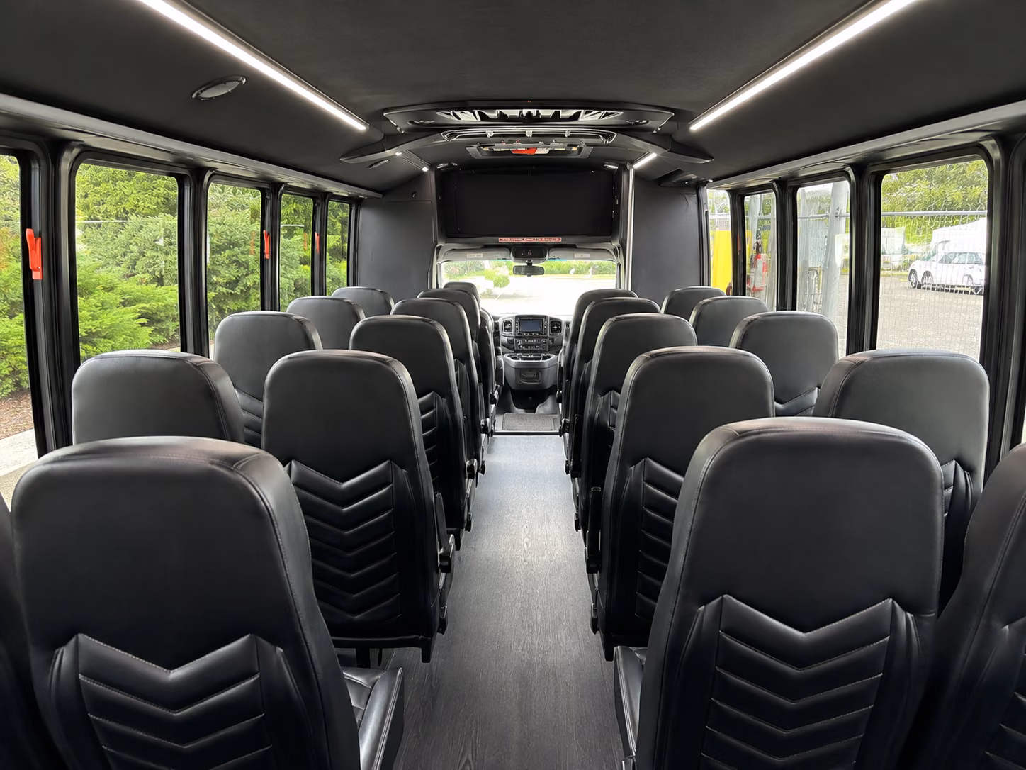 norwalk 20 passenger minibus interior