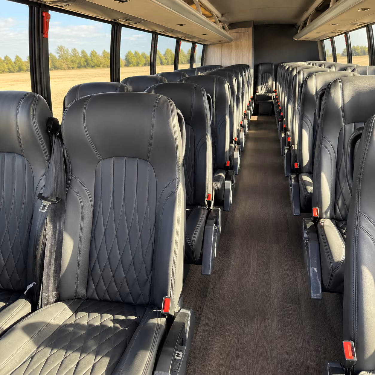 norwalk 25 passenger minibus interior
