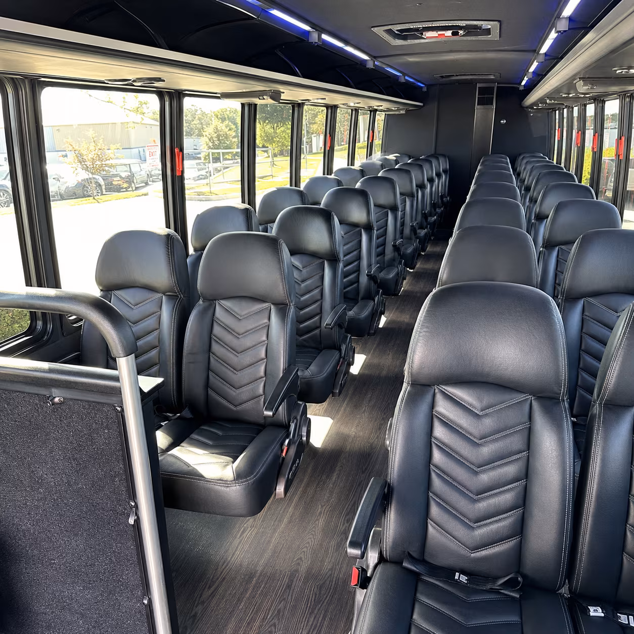 norwalk 30 passenger minibus inside