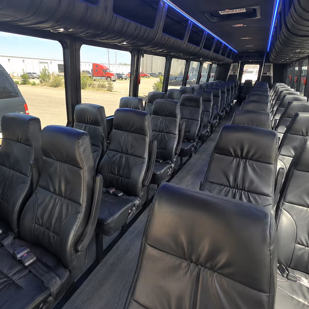 norwalk 30 passenger minibus interior
