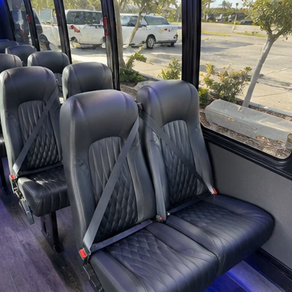 norwalk 35 passenger minibus inside
