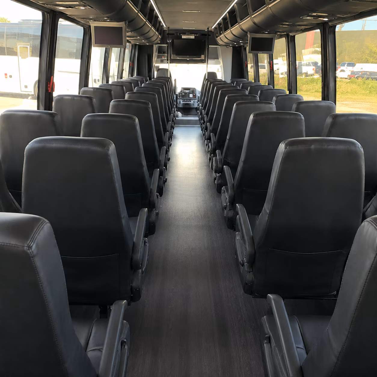 norwalk 35 passenger minibus interior