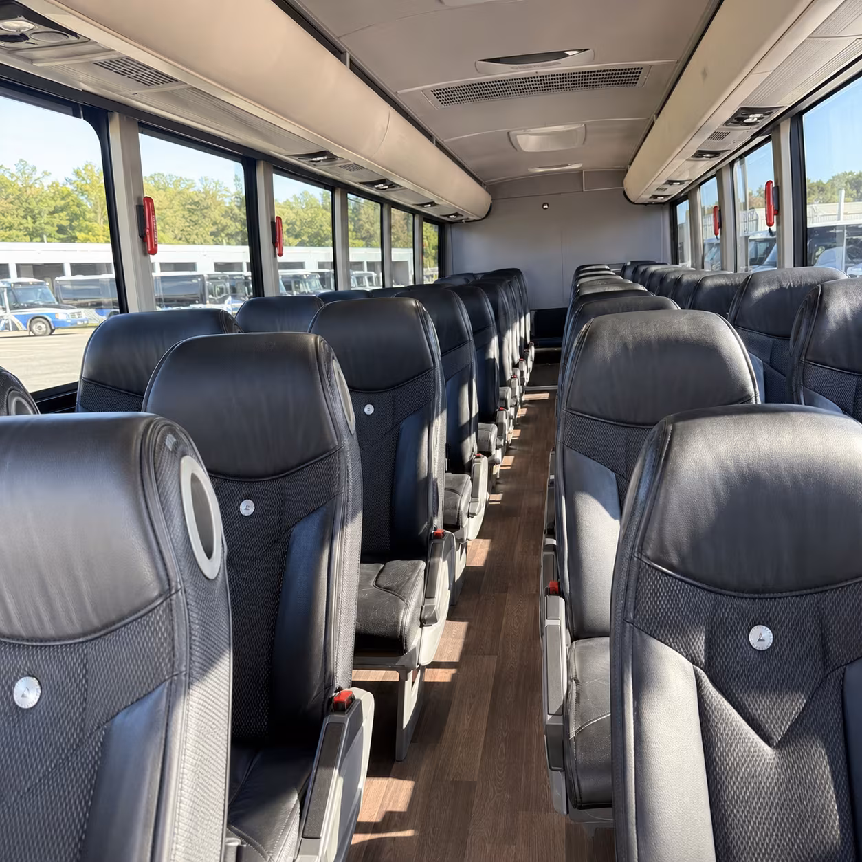 norwalk 56 passenger charter bus interior