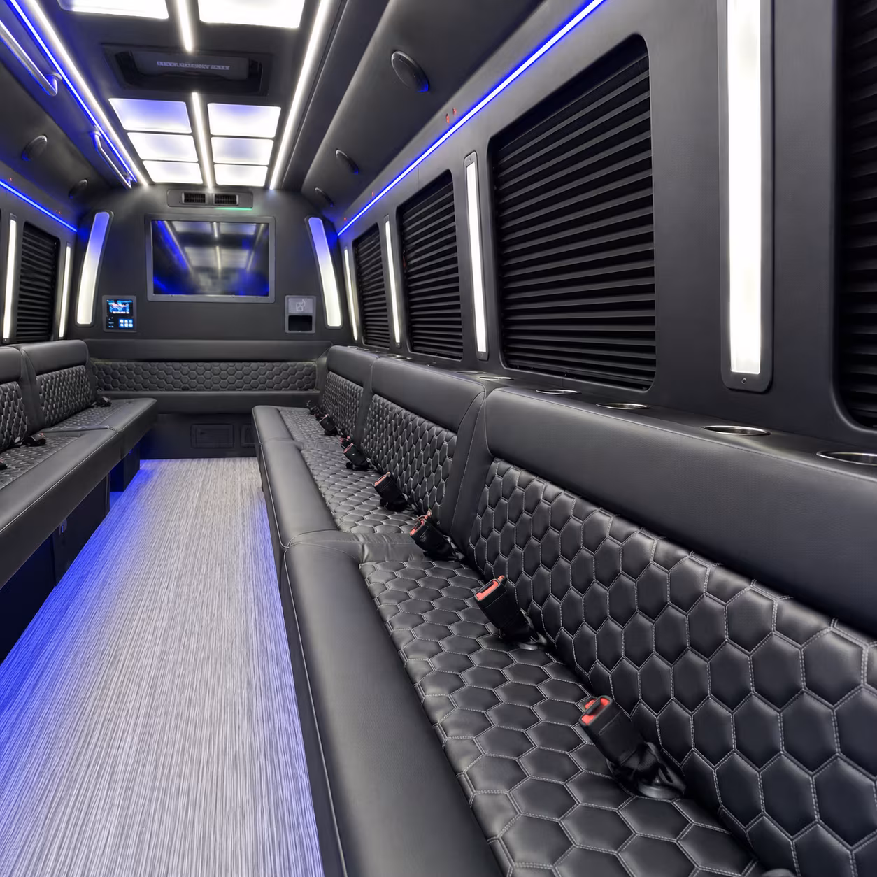 norwalk party bus rental interior