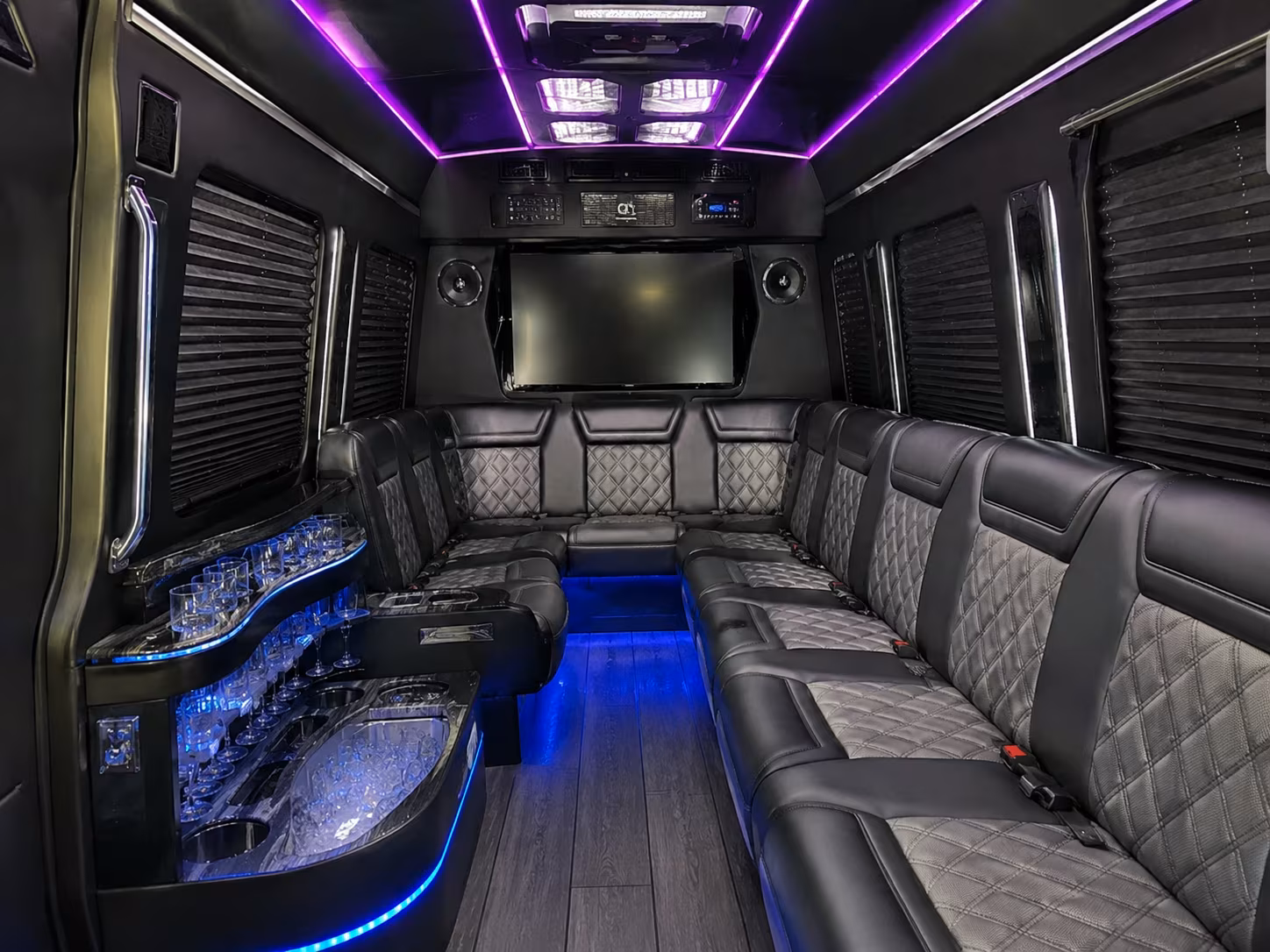 norwalk sprinter limousine inside