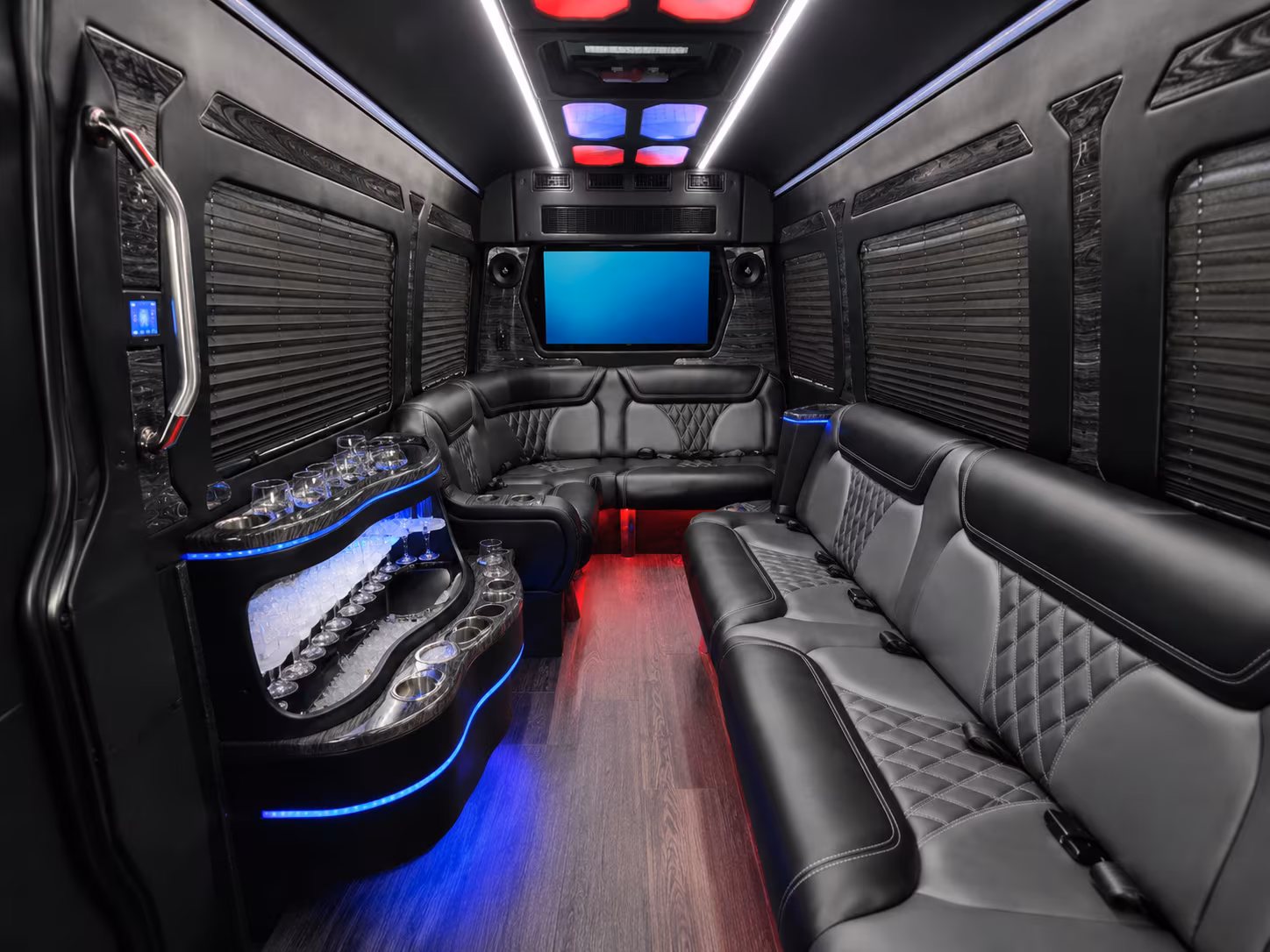 norwalk sprinter limousine interior